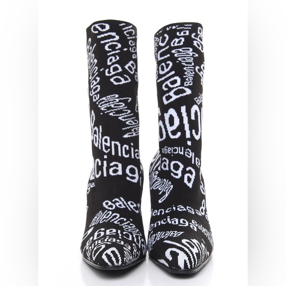 Like New worn once with box!!! Authentic Balenciaga Knit Jacquard Bootie!!! - Picture 2 of 7